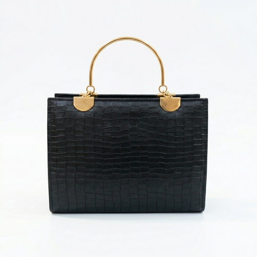 Black Crocodile Handbag