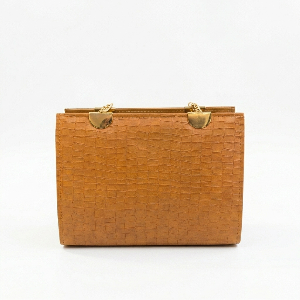Brown Crocodile Handbag